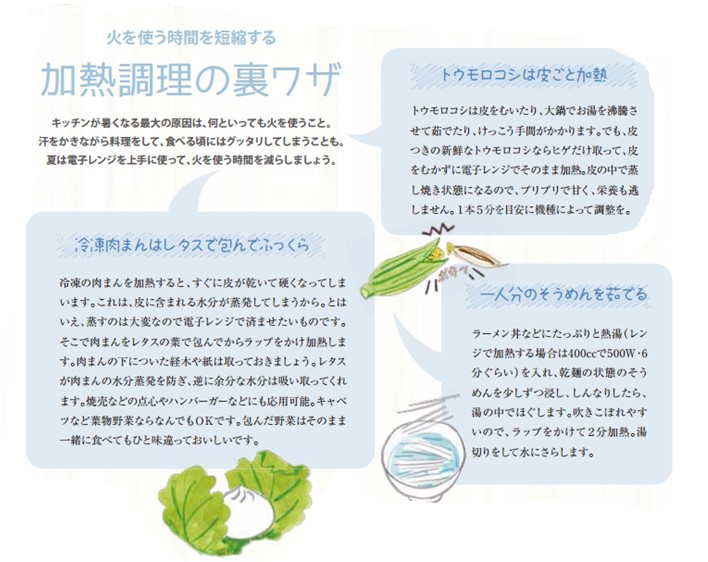 火を使う時間を短縮する、加熱調理の裏ワザ