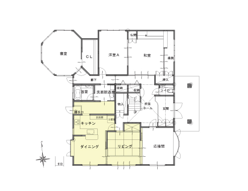 施工前間取り図