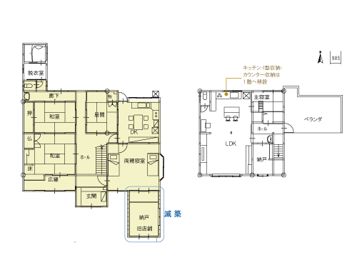 施工前間取り図