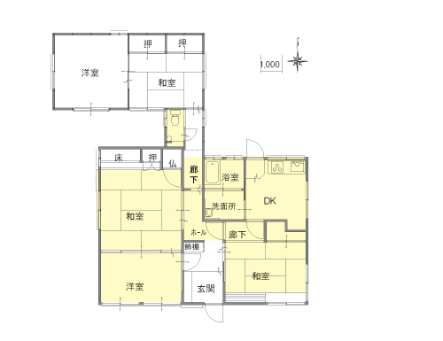 施工前間取り図