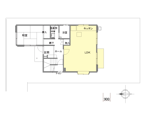 施工前間取り図