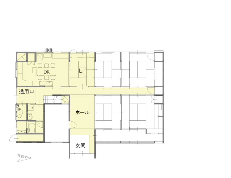 施工前間取り図