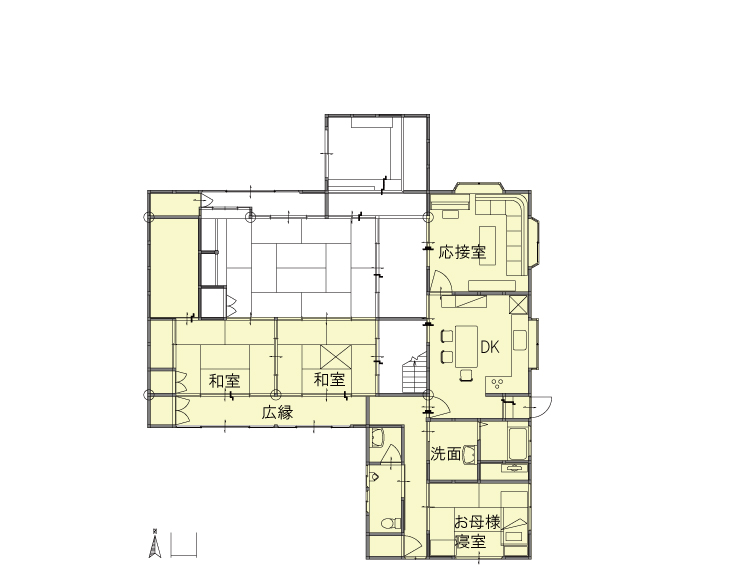 施工前間取り図