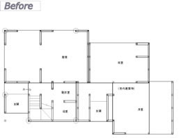 施工前間取り図