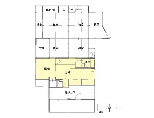 施工前間取り図