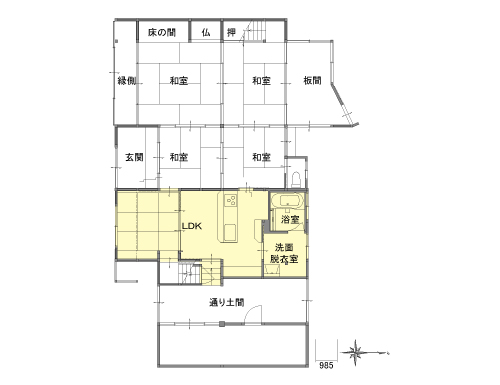 施工後間取り図