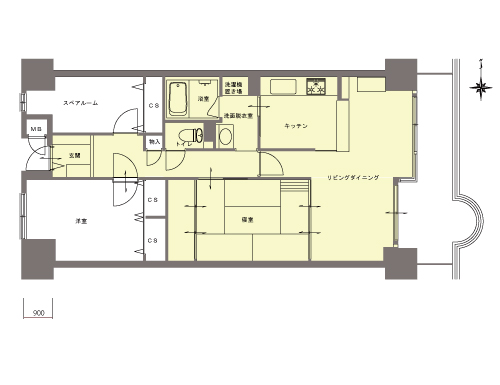 施工前間取り図