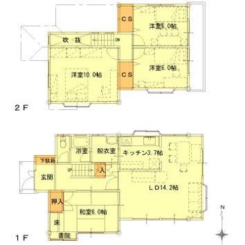 施工前間取り図