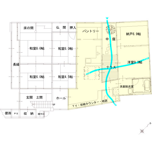 施工前間取り図