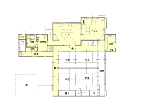 施工前間取り図