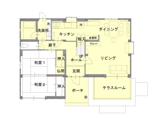 施工前間取り図