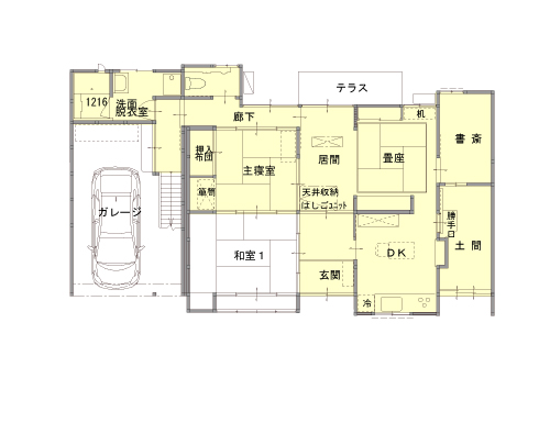 施工前間取り図