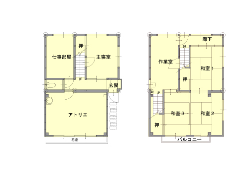 施工前間取り図