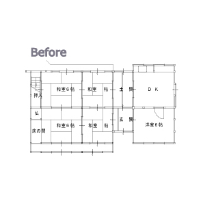 施工前間取り図